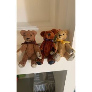 3 Jointed Mini Teddy Bears